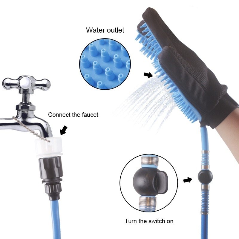 Manual Bathing Tool and Shower Head for Pets