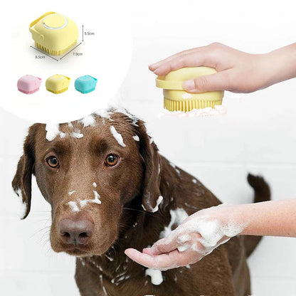 Guantes de masaje de silicona para baño de Mascotas